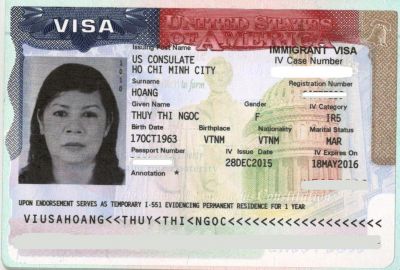 Visa con quốc tịch bảo lãnh mẹ